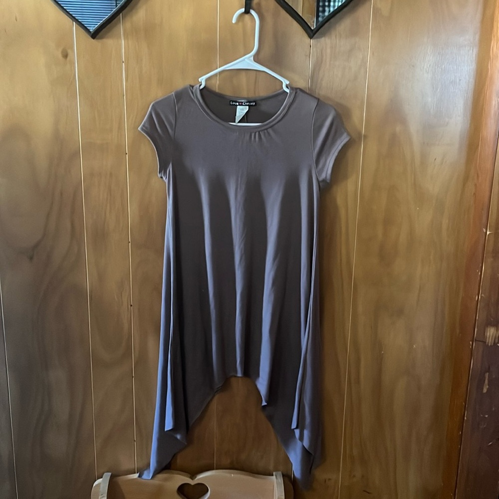 ☀️Flow like & fun long top / angled / women’s Medium